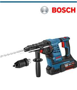 Bosch НОВ Продукт Акумулаторен перфоратор GBH 36 V-Li Plus с бързозаягащ патронник  и Куфар за инструменти 